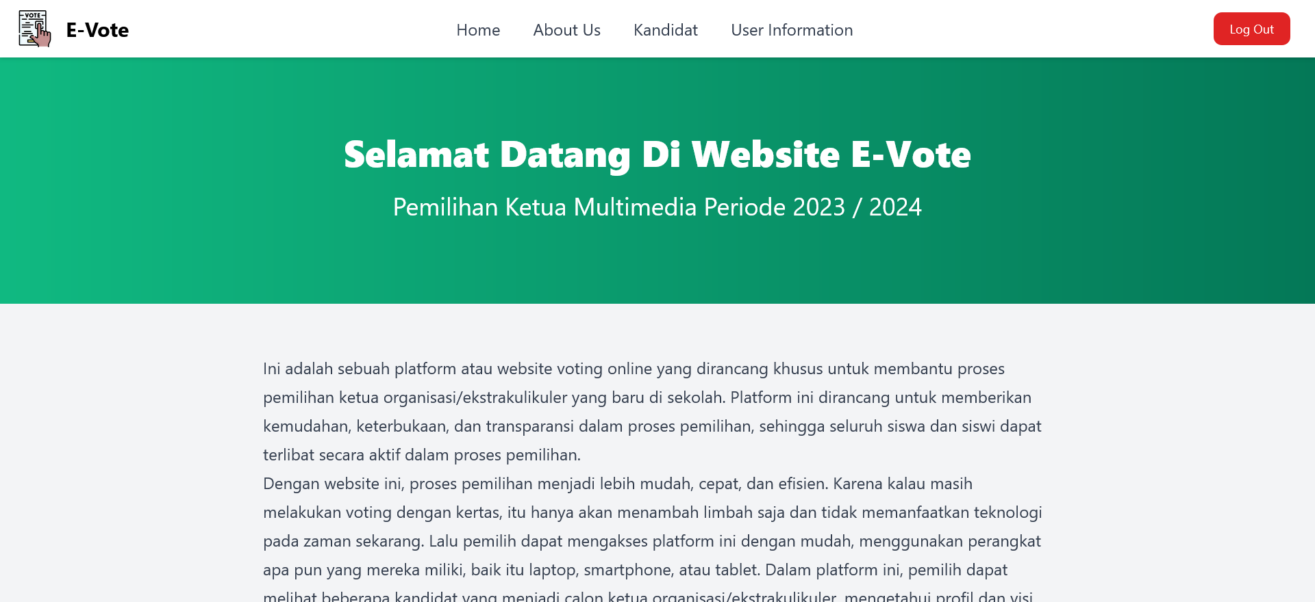E-Vote - Student Voting System