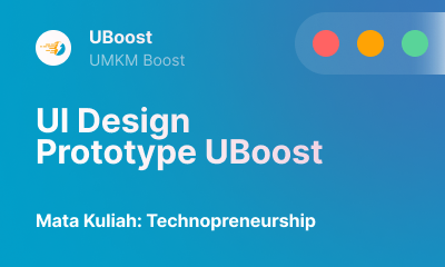 UI Design Prototype UBoost